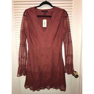 New!! Forever 21 V-Neck and Mesh dress!! Size L